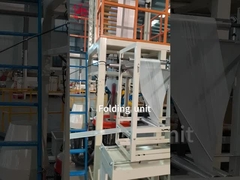 HDPE-LDPE-LLDPE-Filmblasmaschine mit Klappgerät